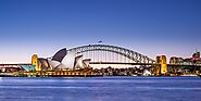 Sydney Opera House and Harbour Bridge Dusk