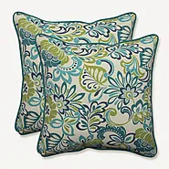 Zoe Floral 2pc Outdoor Throw Pillows – Pillow Perfect