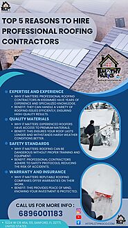 Top 5 Reasons to Hire Professional Roofing Contractors