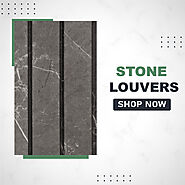 Stone Finish PVC Louvers Panel- Buy Stone Louvers Online at Lowest Prices In India | Frikly.com