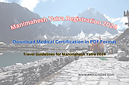 Manimahesh Yatra Registration 2024 | Medical Form in PDF | Guidelines