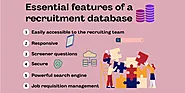 Key Features of a Recruitment Database