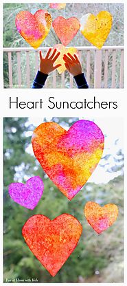 Heart Suncatcher Craft for Toddlers