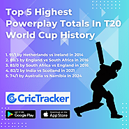 Top 5 Highest Powerplay Totals In T20 World Cup History