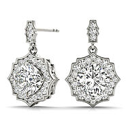 Halo Earrings for Women - My Bridal Ring