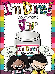 I'm Done (Now What?) Early Finishers Jar