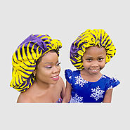 Ankara Satin Bonnet For Black Hair