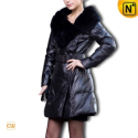 Women Fashion Leather Down Coat CW610009 - cwmalls.com