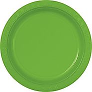Lime Green Plastic Plates