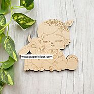 Pre-Marked Krishna MDF Cutouts | DIY Janmastami Decoration