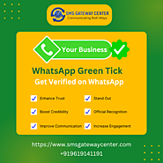 Get Verified on WhatsApp: The Power of the Green Tick – SMS Gateway Center