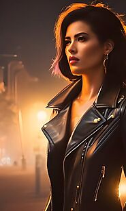 Sleek Women's Leather Racer Jackets - Designed for Modern Women