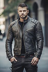 Classic and Contemporary Men's Black Bomber Leather Jackets - Shop Now