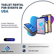 Tablet Rental Services for Events Across the USA