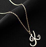 Personalize Your Style with AJLuxe's Exquisite Gold Plated Letter Necklaces