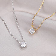 Shine Bright with an elegant Gold-Plated Diamond Necklace from AJLuxe!