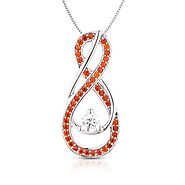 Celebrate January Birthdays with the Garnet Red Infinity Necklace!