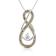 Perfect Gift for August Birthday - Peridot Infinity Necklace!