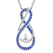 Get the September Sapphire Blue Infinity Necklace at AJLuxe!