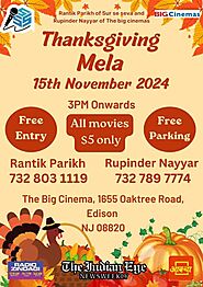 What events are at Thanksgiving Mela this year?