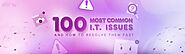 Comprehensive List of 100 Common IT Issues & Core Solutions - TechVertu