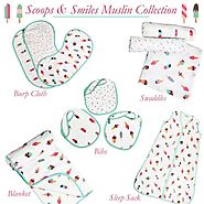 Buy Scoops & Smiles Muslin Swaddle Collection at Little West Street