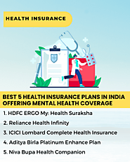 Best 5 Health Insurance for Mental Health India