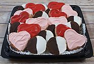 Hearts and Stripes Cookie Tray | Valentine Special | Ingallina's Box Lunch Seattle