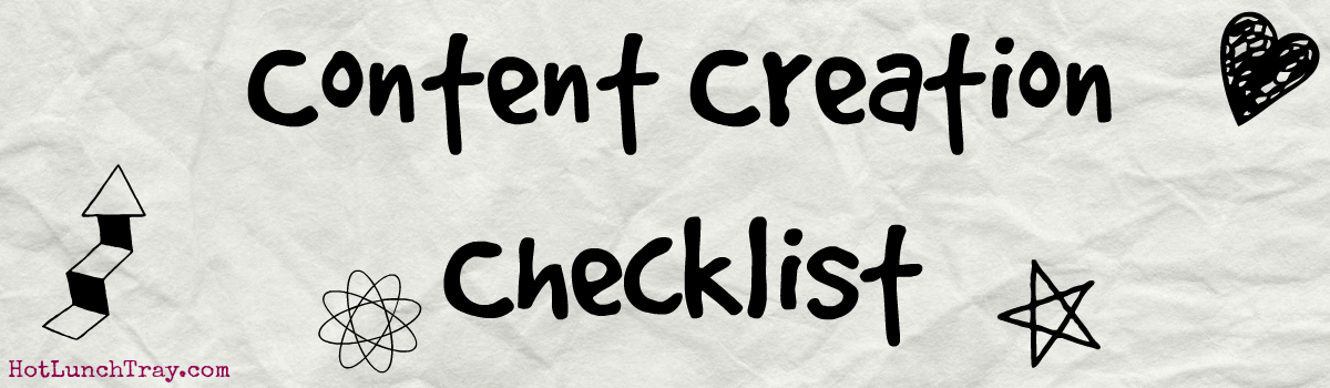 Headline for Content Creation Checklist