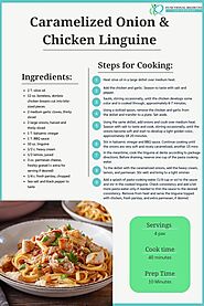 Caramelized Onion and Chicken Linguine