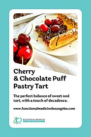 Cherry & Chocolate Puff Pastry Tart