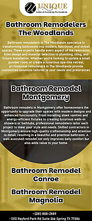 Bathroom Remodel Services in Montgomery