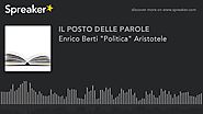 Enrico Berti "Politica" Aristotele