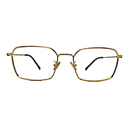 Framesvista Full Rim Golden Titanium Rectangle Designer Eyeglasses