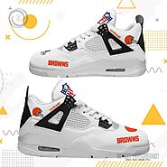 Cleveland Browns Nfl Personalized Jordan 4 Sneaker - SportySwagZone