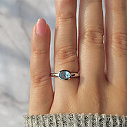 Blue Topaz Beauty: Dainty Rings for Understated Glamour