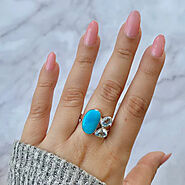 Natural Elegance: Rough Turquoise Rings