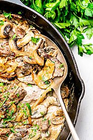 Keto Beef Stroganoff [One-Pan Recipe] - Cast Iron Keto