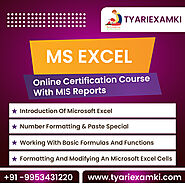 MS Excel Online Certification Course With MIS Reports