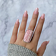 Shop Rhodochrosite Rings from sagaciya jewelry