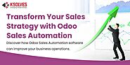 Improve Sales Operations with Odoo Sales Automation Software