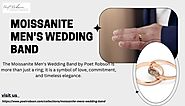 moissanite men's wedding band