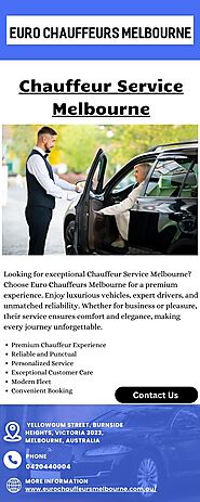 Chauffeur Service Melbourne