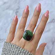 Shop Ruby Zoisite Rings Collection Online at Sagacia jewelry