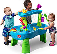 Step2 Rain Showers Splash Pond Water Table | Kids Water Play Table with 13-Pc Accessory Set, Multicolor, Small Pack