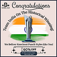 🎉 Congratulations Team India on the historical win! 🏆 You inspire us to deliver knockout punch styles every day! ✨ In...