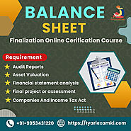 Balance sheet finalization online certification course in India