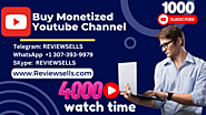 Buy Monetized Youtube Channel