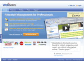 Research Management for Professionals, Web and PDF Annotation | WebNotes