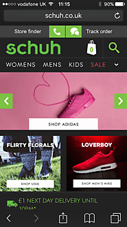 14 ecommerce best practice lessons from Schuh’s website
